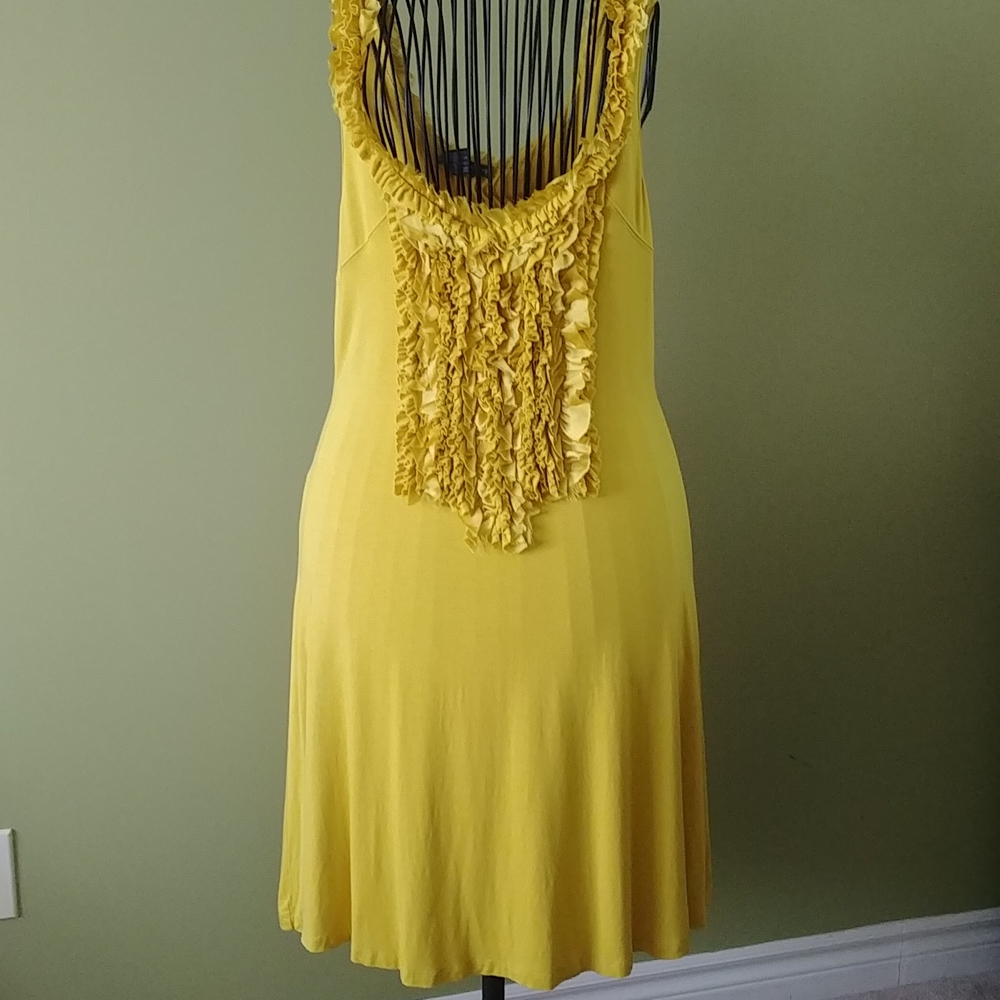 "CHELSEA & THEODORE" YELLOW SUMMER DRESS, SIZE M